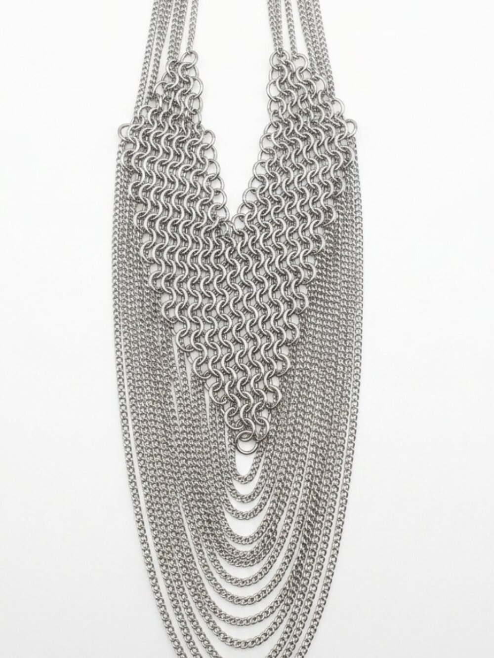 Multi-Layered Statement Drape Fringe Necklace - Picture 6 of 7